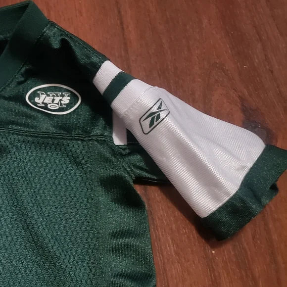 New York Jets NFL Favre Jersey Onesie 2008 On Field Reebok Kids Size 24 Months